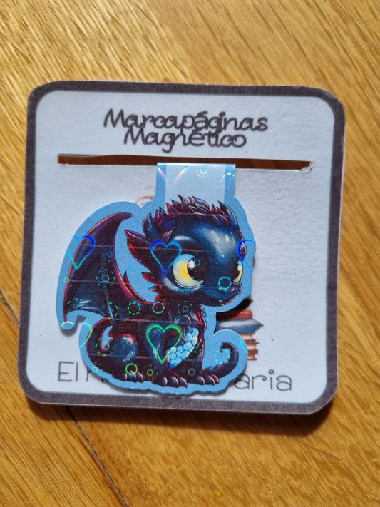 Marcapaginas magnéticos Dragón Negro