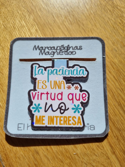 Marcapaginas magnéticos Paciencia